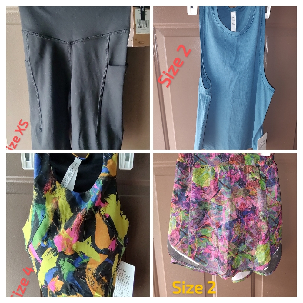 Lululemon and North face Bundle 4 piecesSizes in the picture.